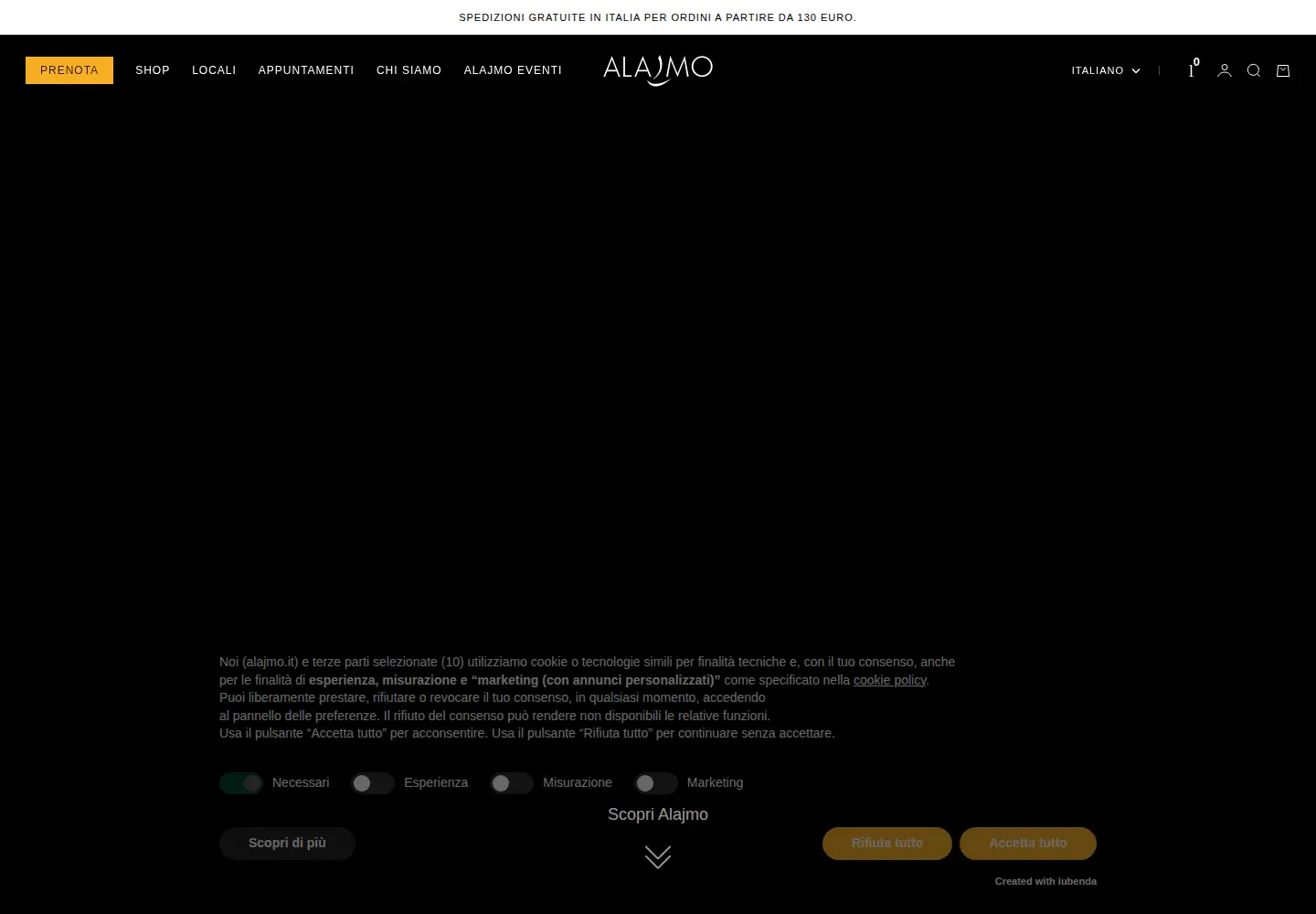 Screenshot of alajmo.it