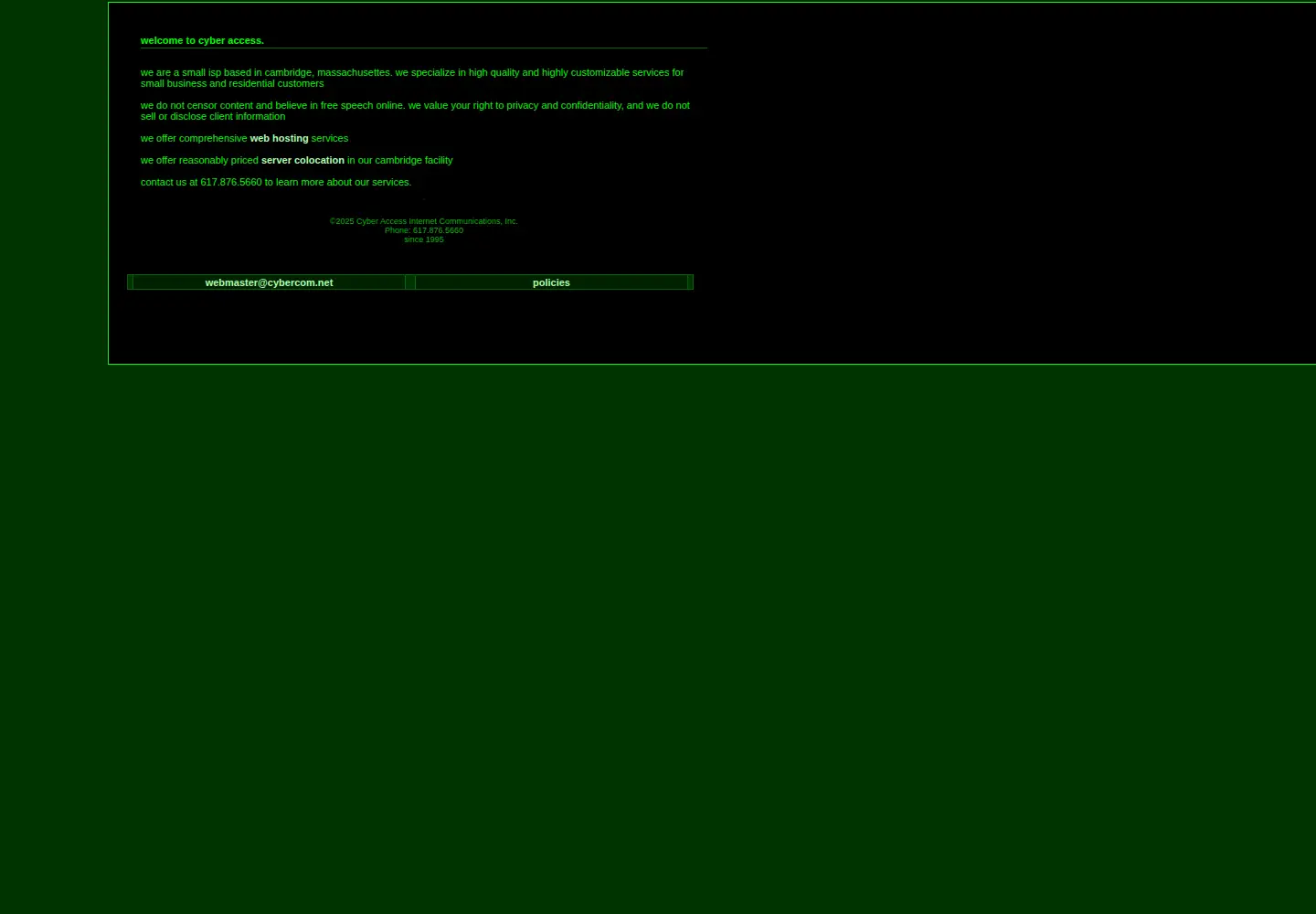 Screenshot of cybercom.net