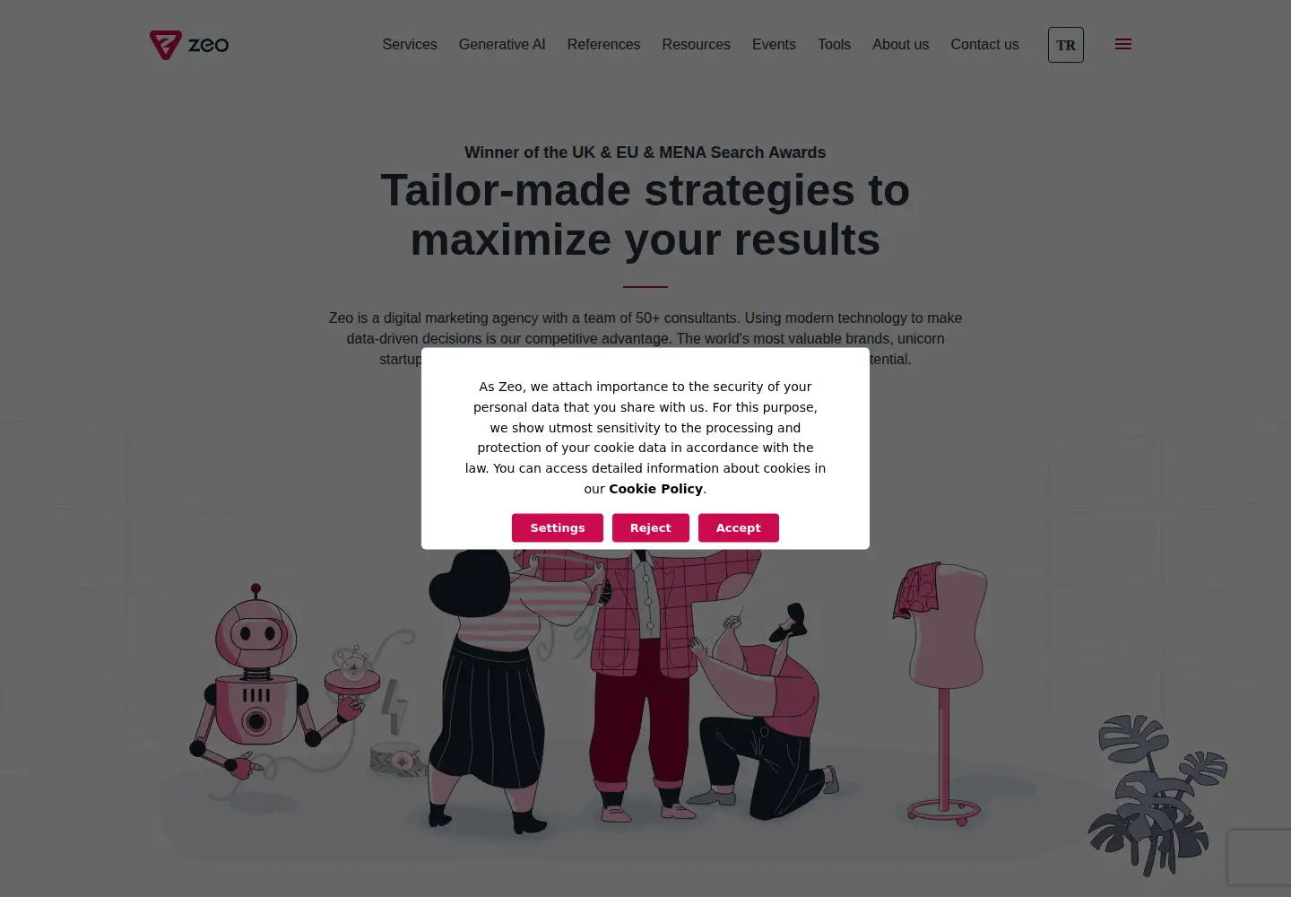 Screenshot of zeo.org