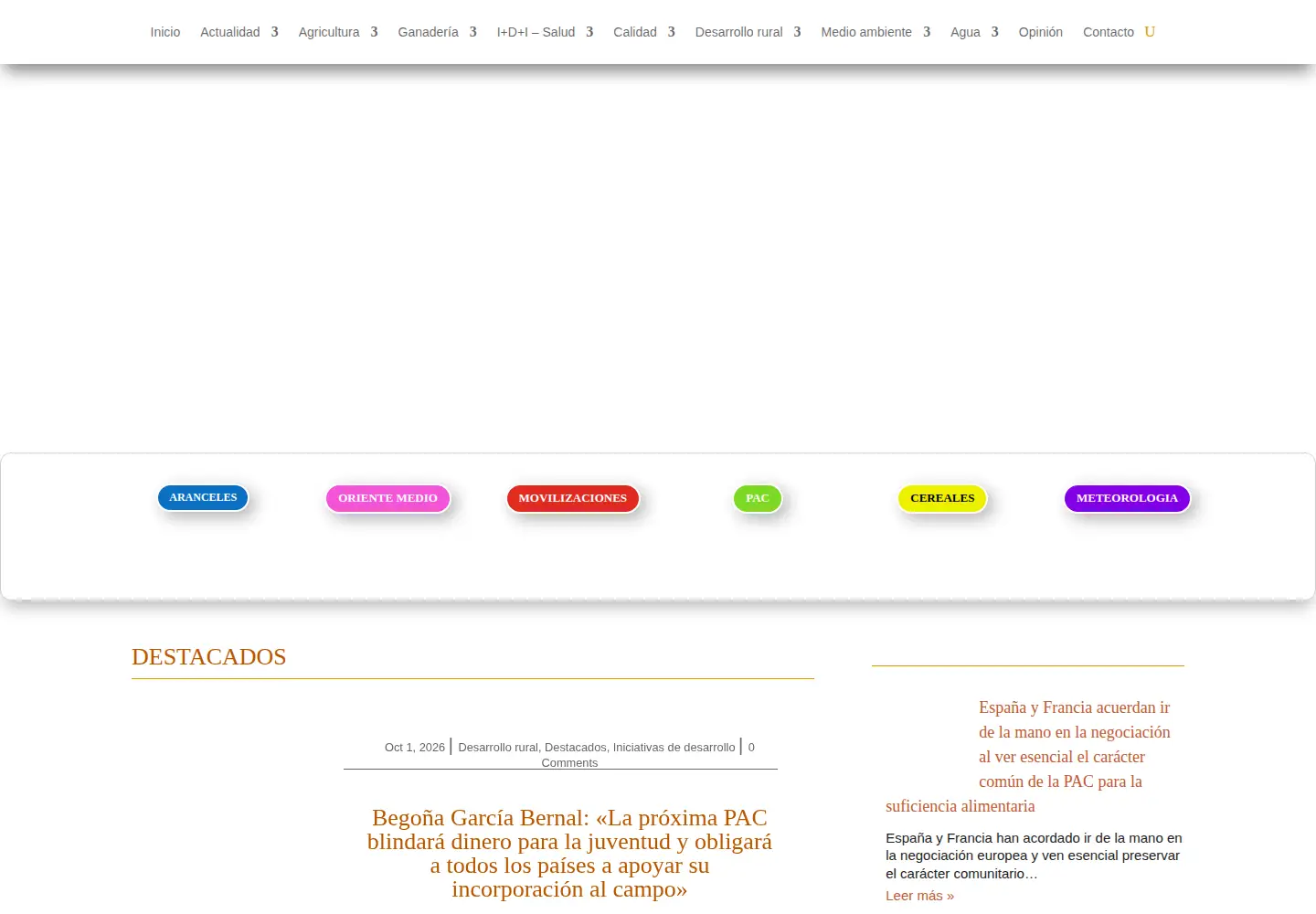 Screenshot of agroinformacion.com