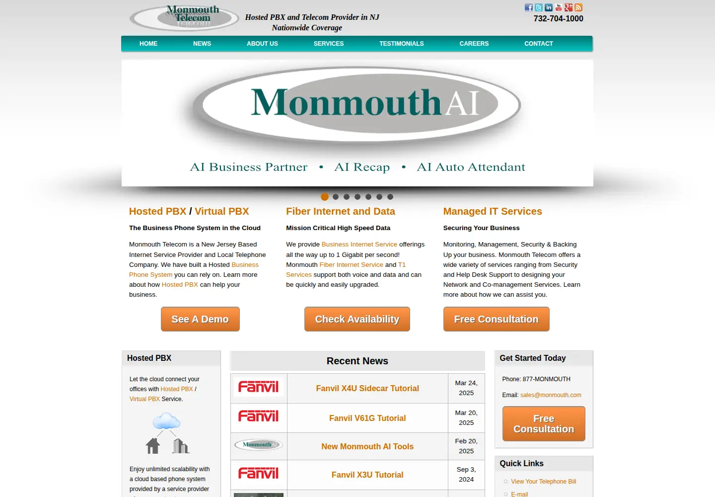 Screenshot of monmouth.com