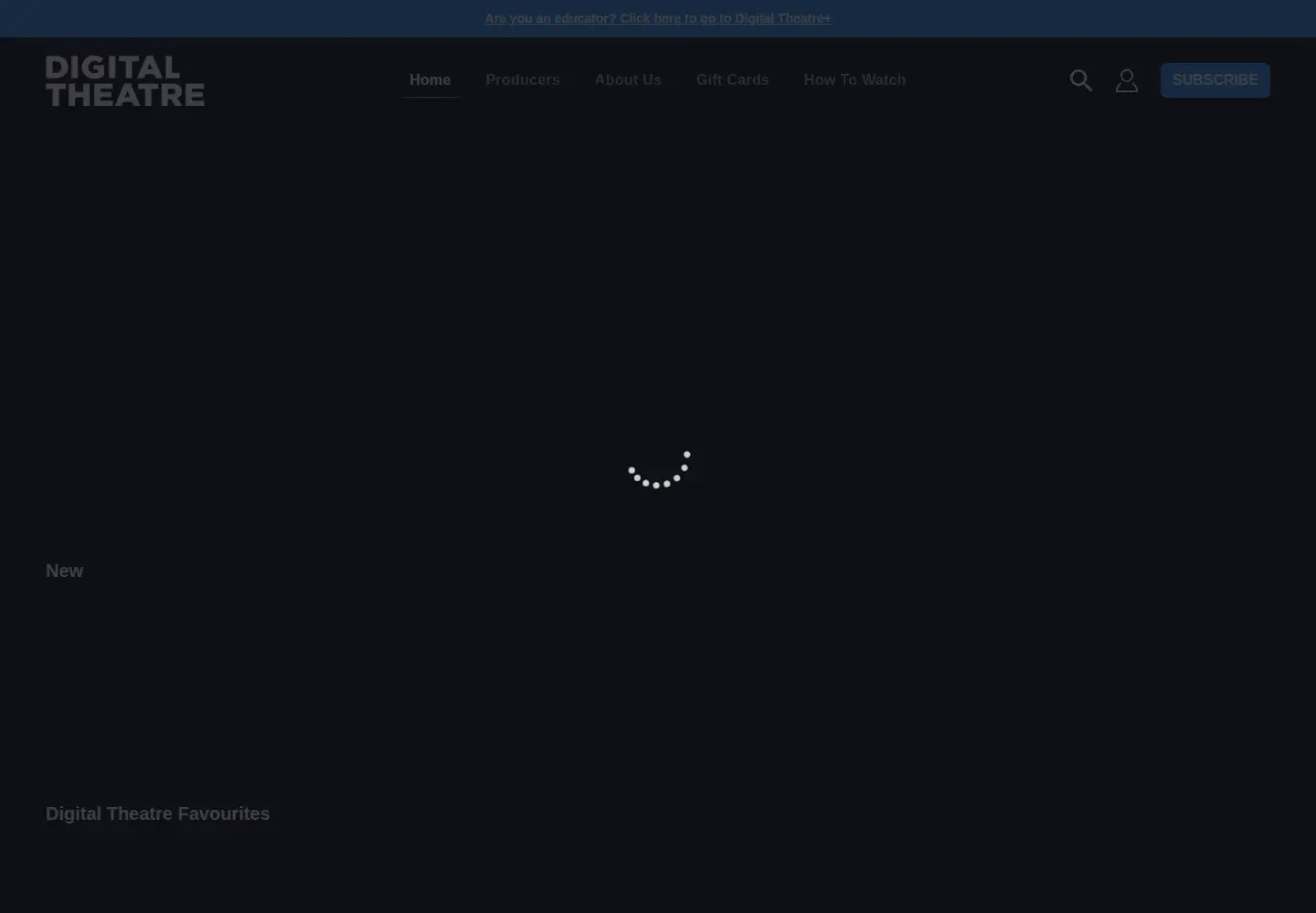 Screenshot of digitaltheatre.com