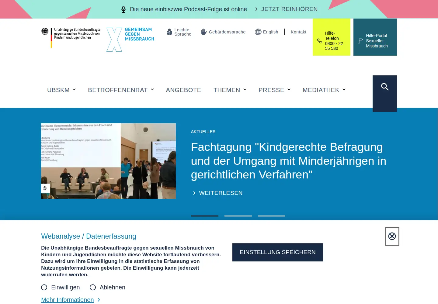 Screenshot of beauftragte-missbrauch.de