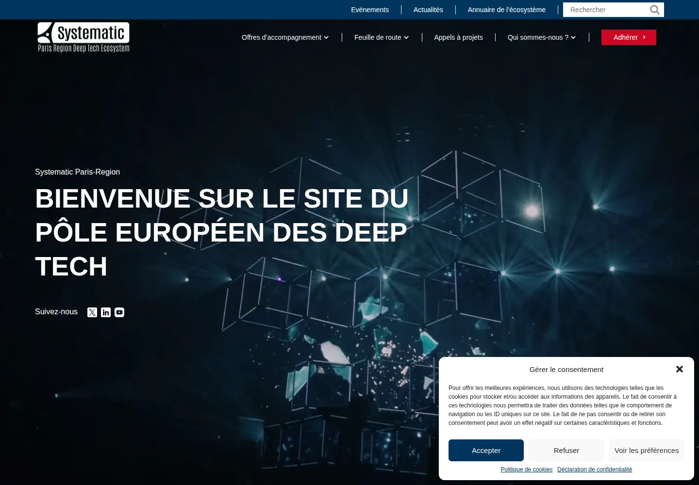 Screenshot of systematic-paris-region.org