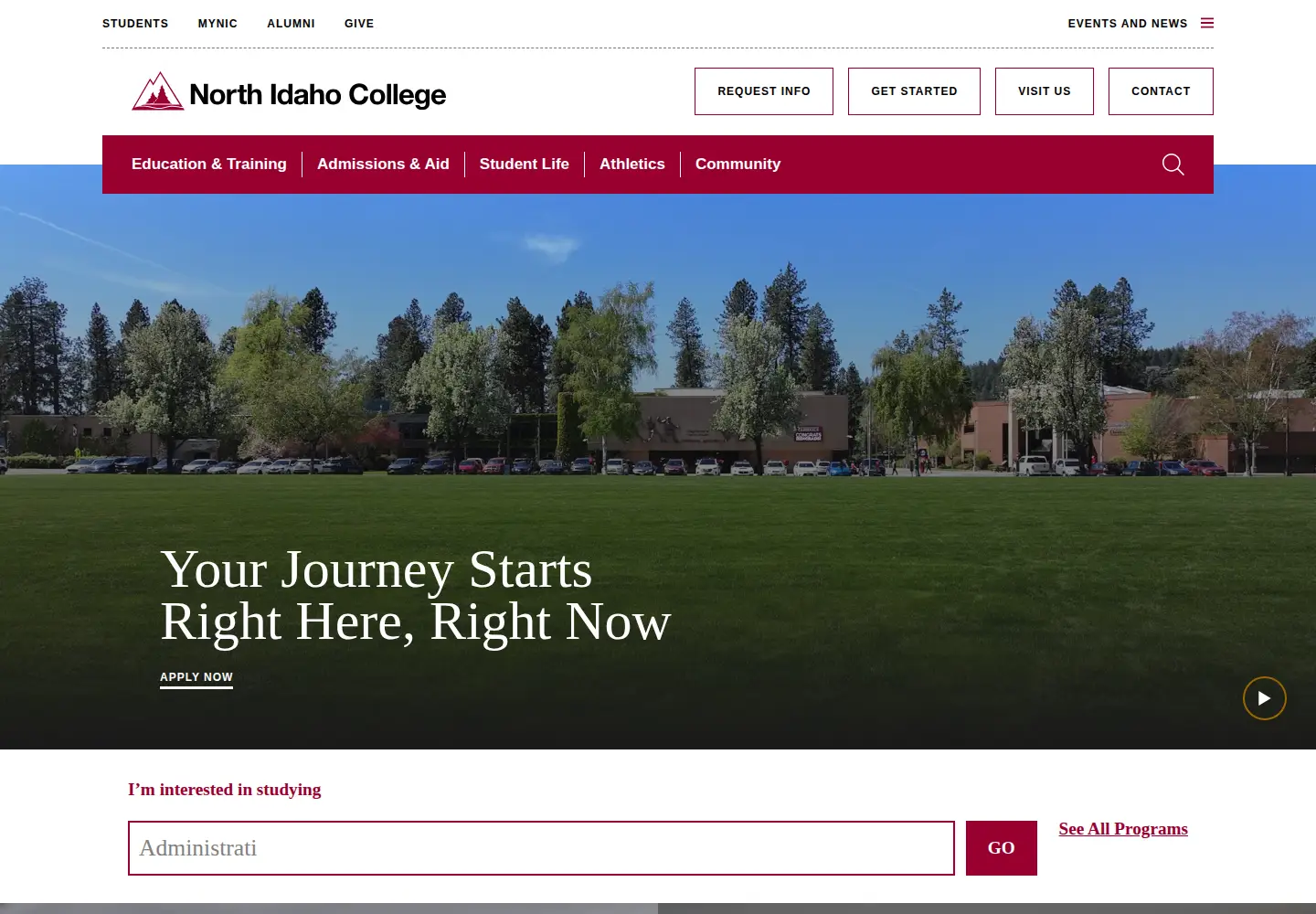 Screenshot of nic.edu