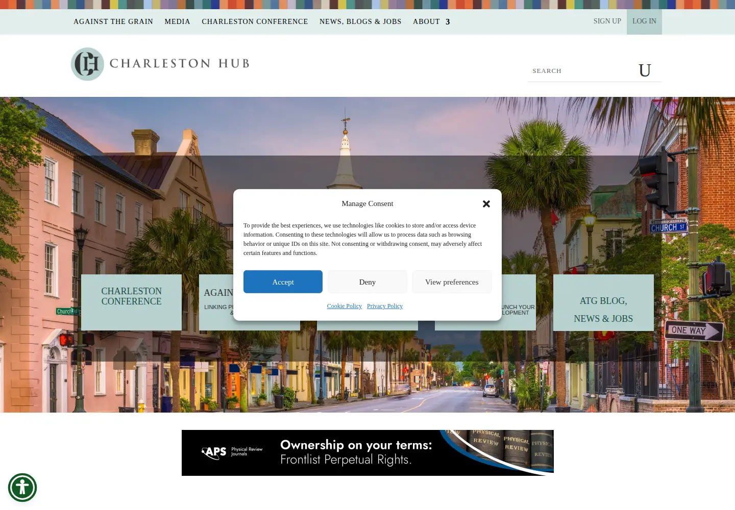Screenshot of charleston-hub.com
