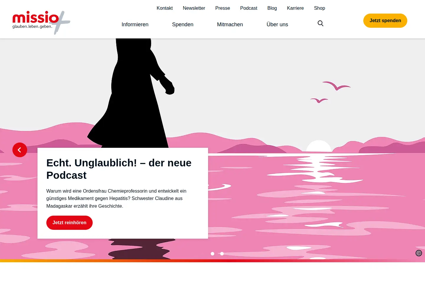 Screenshot of missio-hilft.de