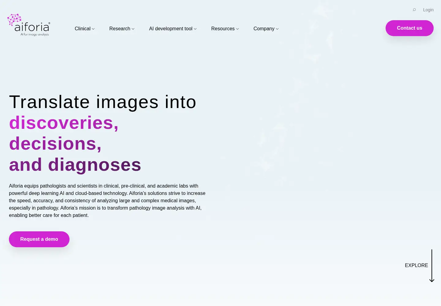 Screenshot of aiforia.com
