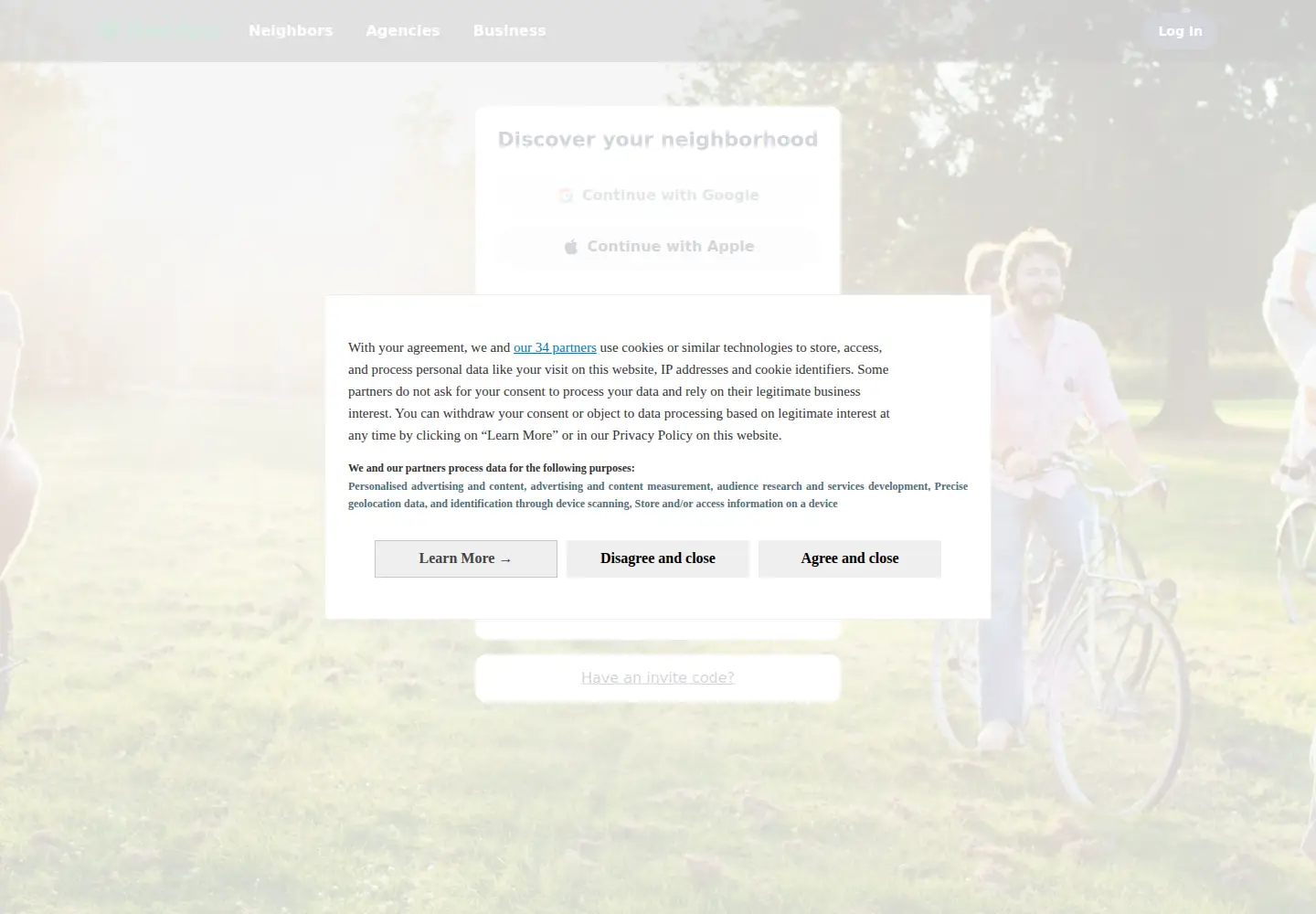 Screenshot of nextdoor.nl