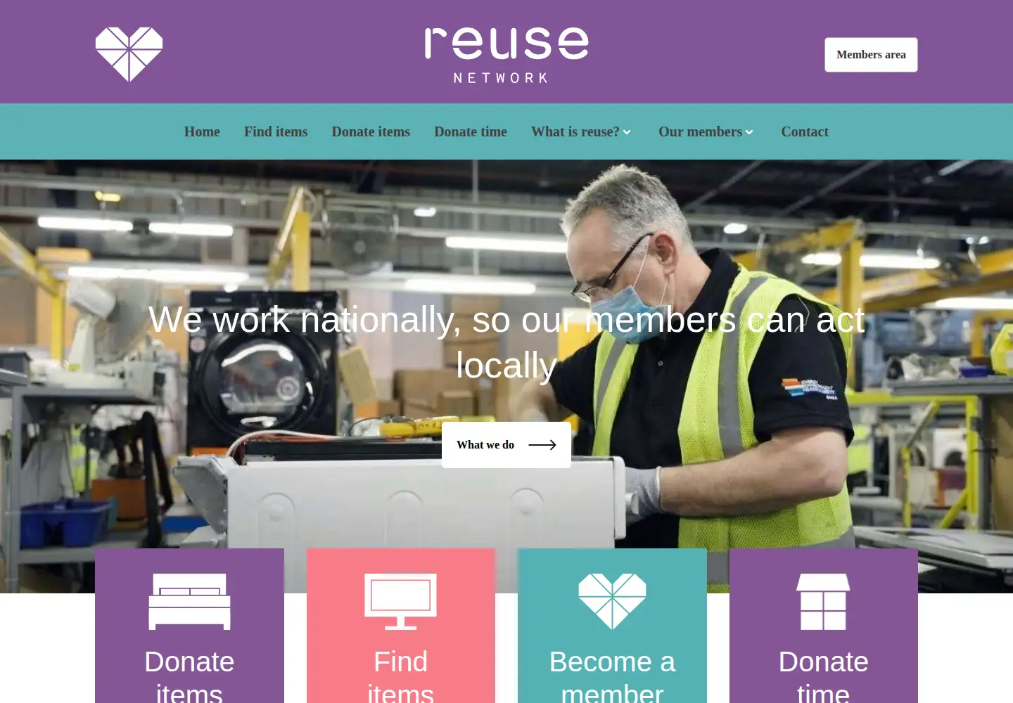 Screenshot of reuse-network.org.uk