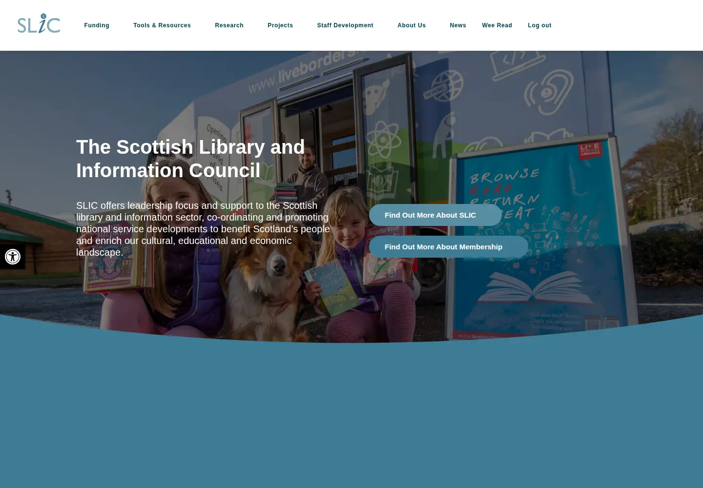 Screenshot of scottishlibraries.org