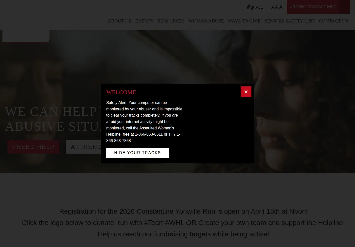 Screenshot of awhl.org