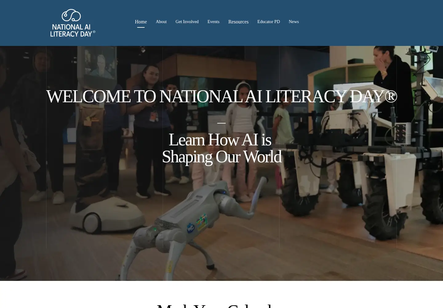 Screenshot of ailiteracyday.org