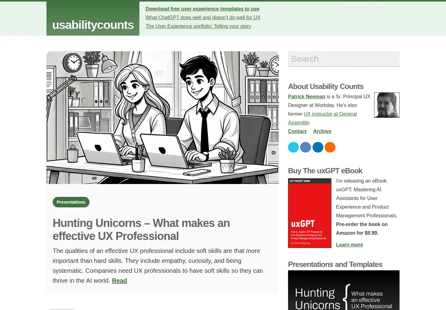 Screenshot of usabilitycounts.com