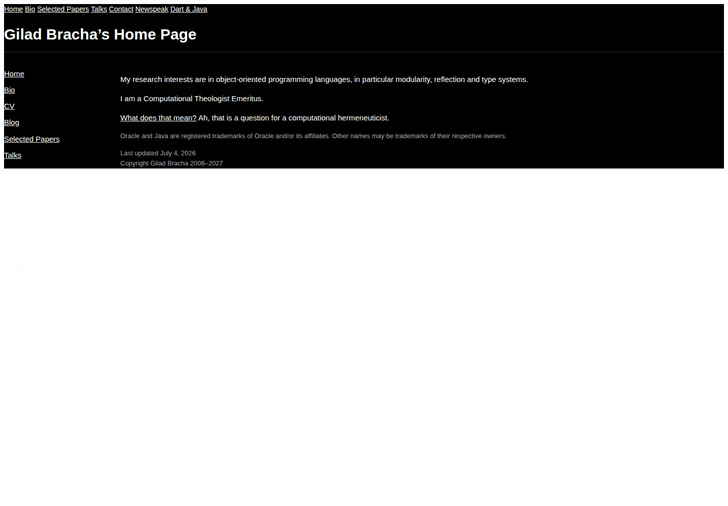 Screenshot of bracha.org