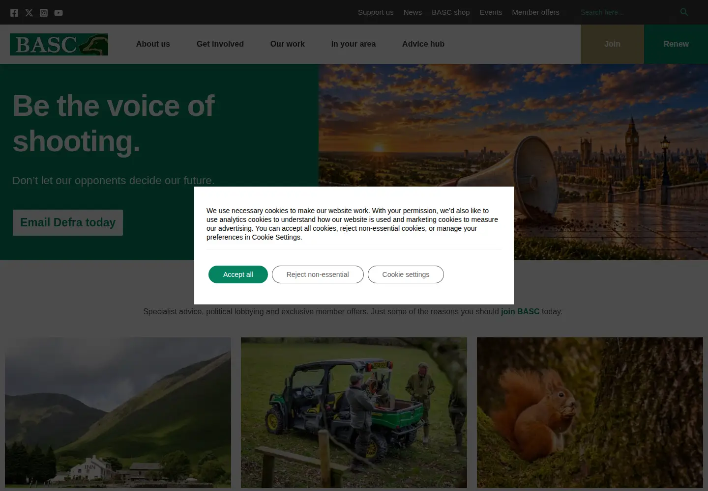 Screenshot of basc.org.uk