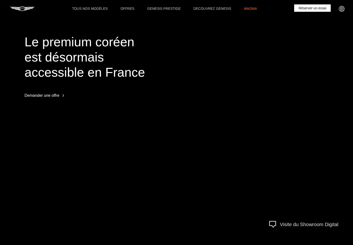 Screenshot of genesis.com