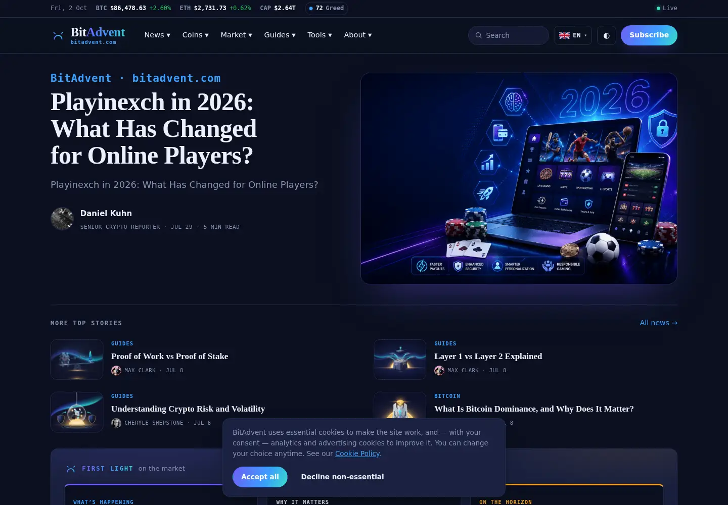 Screenshot of bitadvent.com