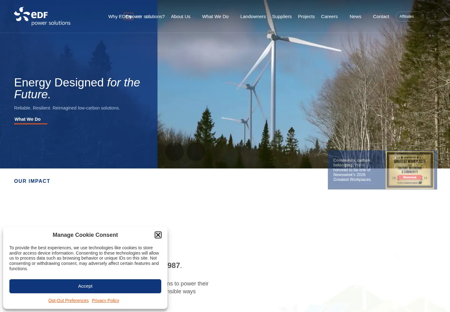 Screenshot of edf-re.com