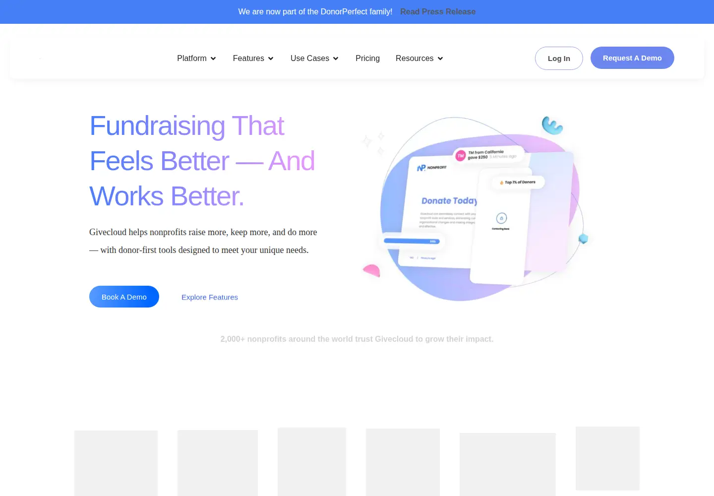 Screenshot of givecloud.co