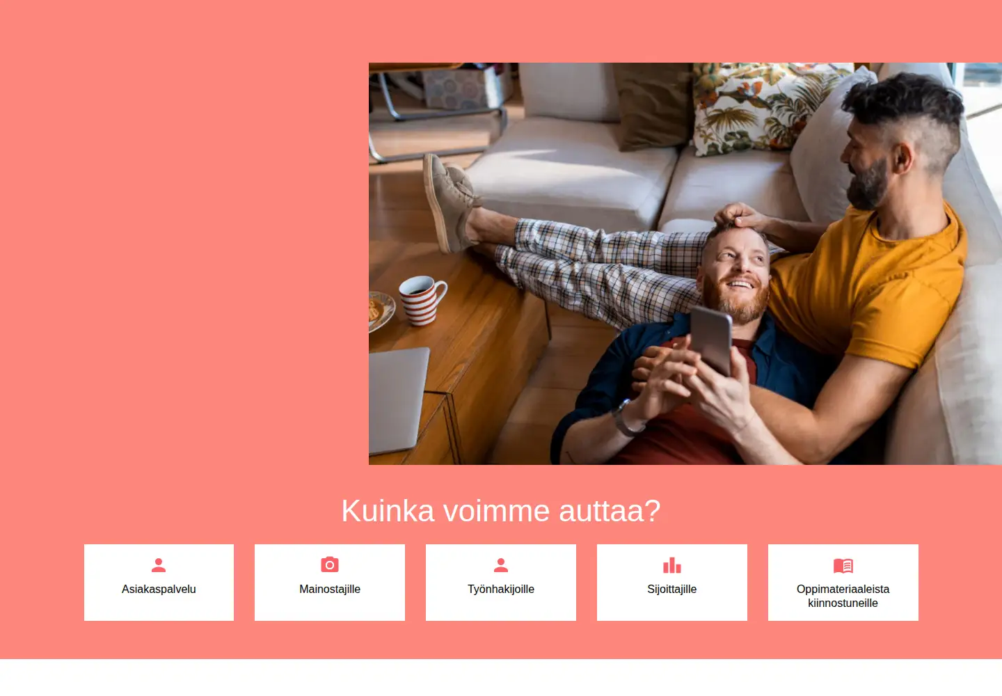 Screenshot of sanoma.fi