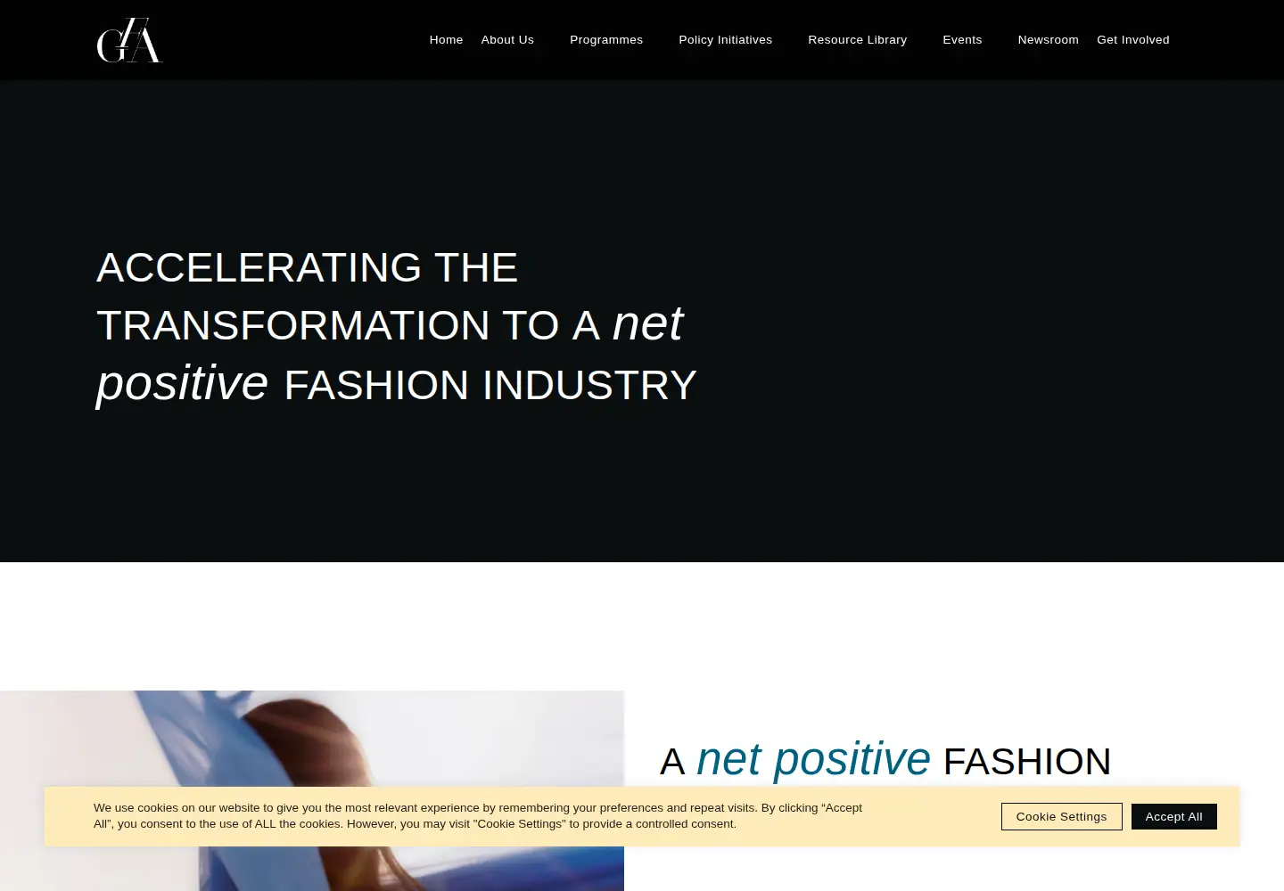 Screenshot of globalfashionagenda.com