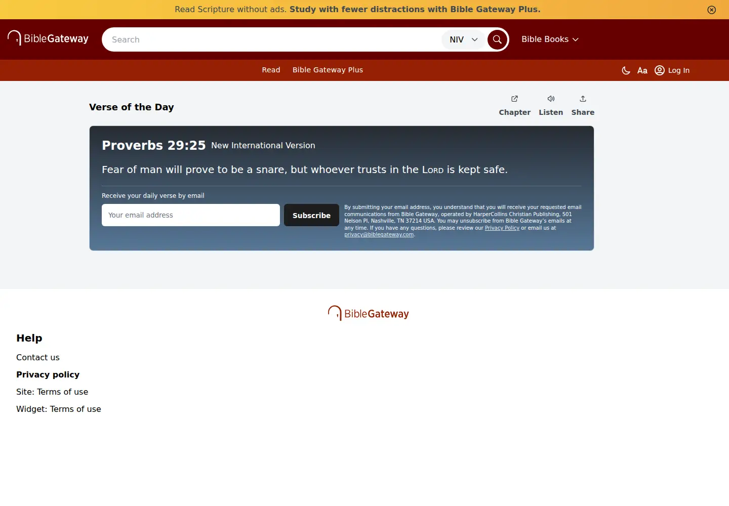 Screenshot of gospelcom.net