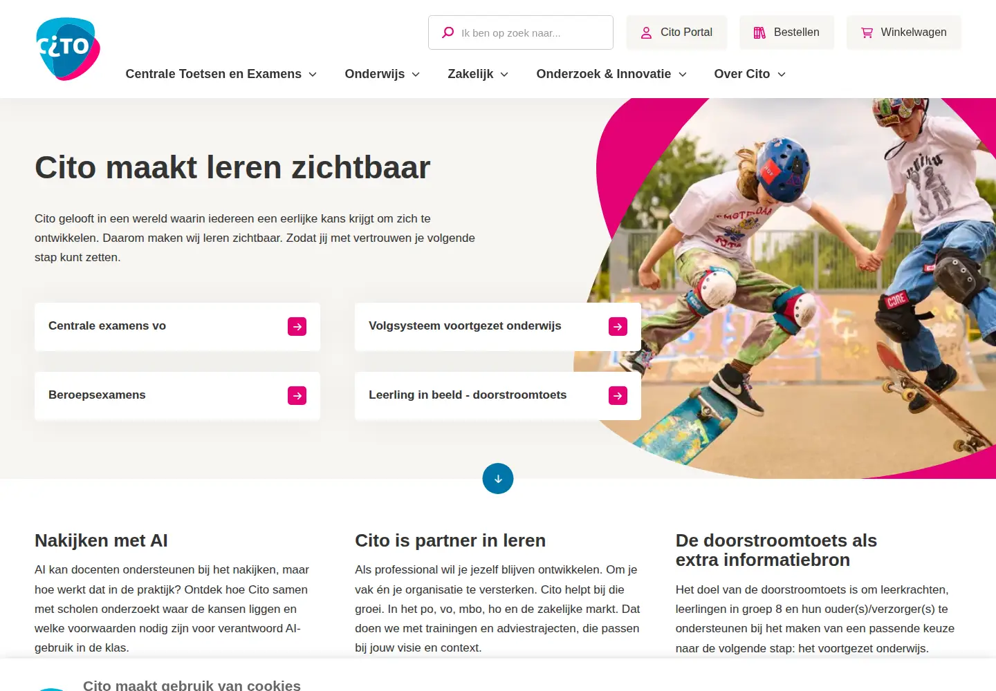 Screenshot of cito.nl
