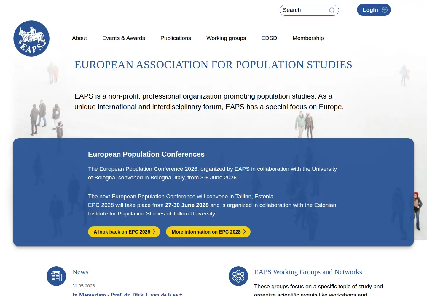 Screenshot of eaps.nl