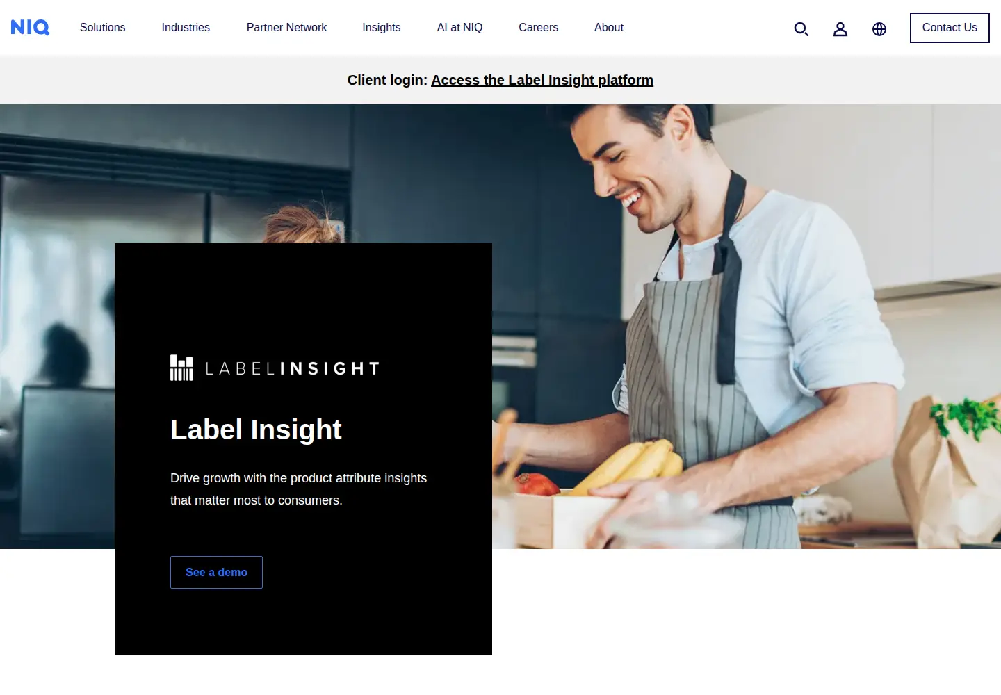 Screenshot of labelinsight.com