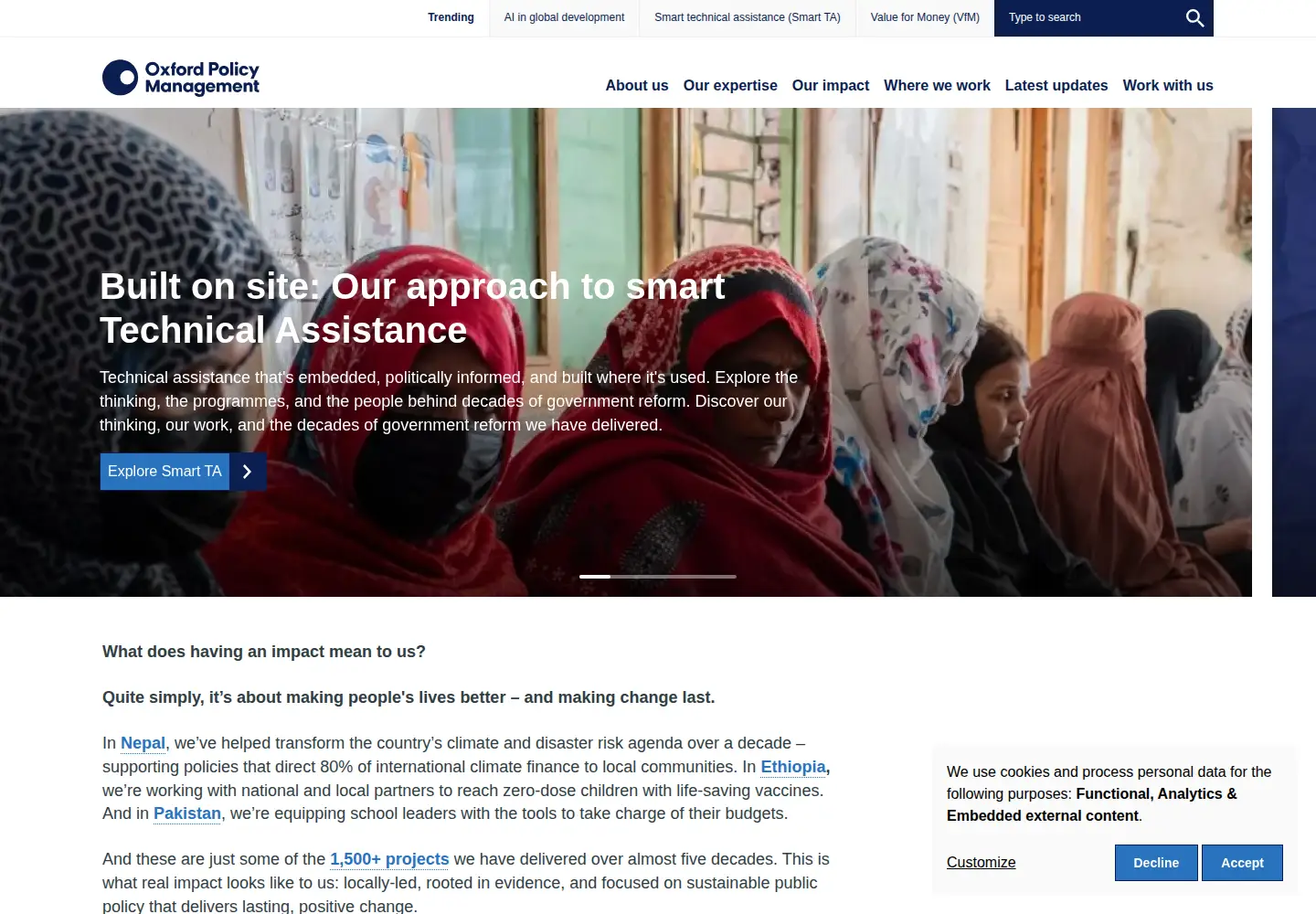 Screenshot of opml.co.uk