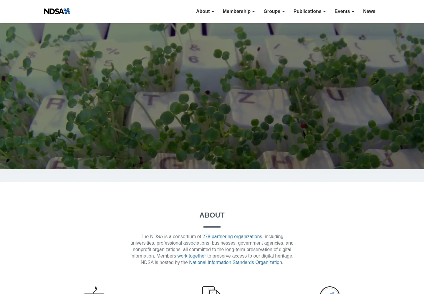 Screenshot of ndsa.org