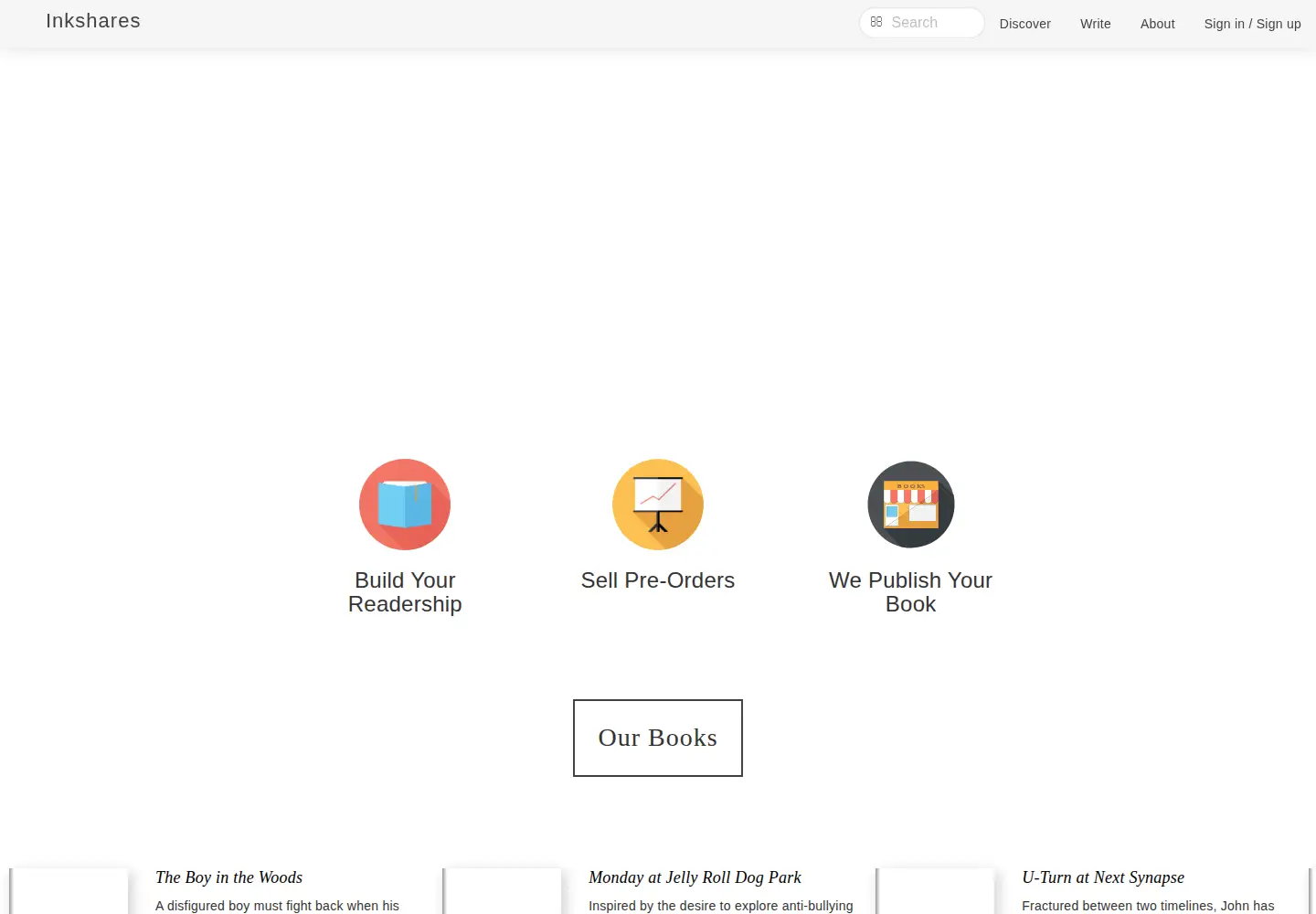Screenshot of inkshares.com