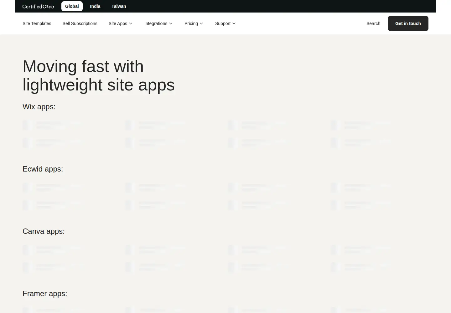 Screenshot of certifiedcode.us