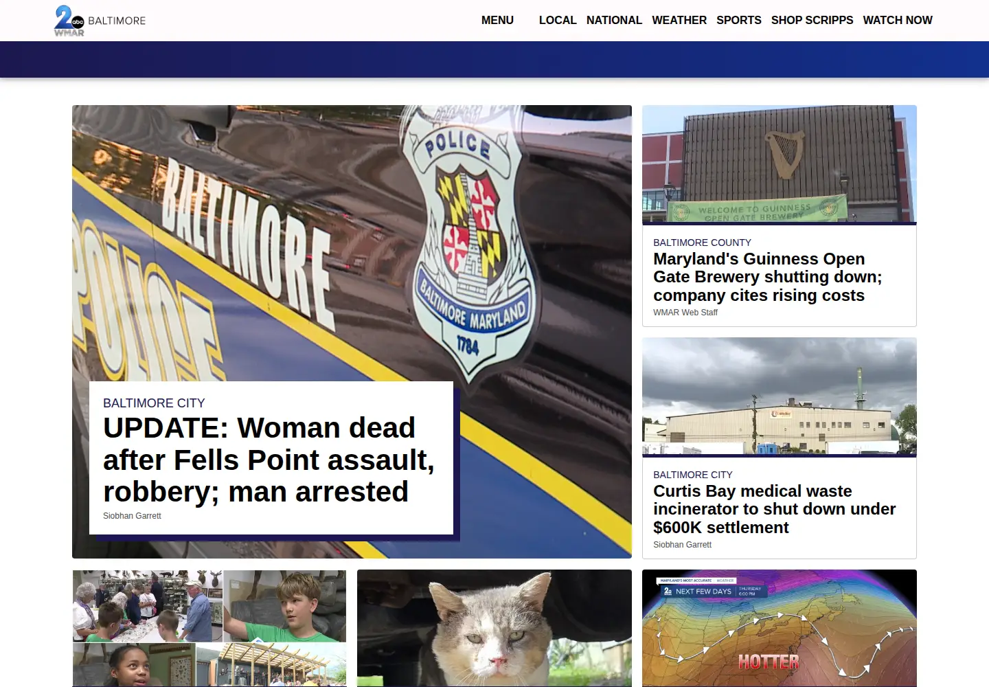 Screenshot of abc2news.com