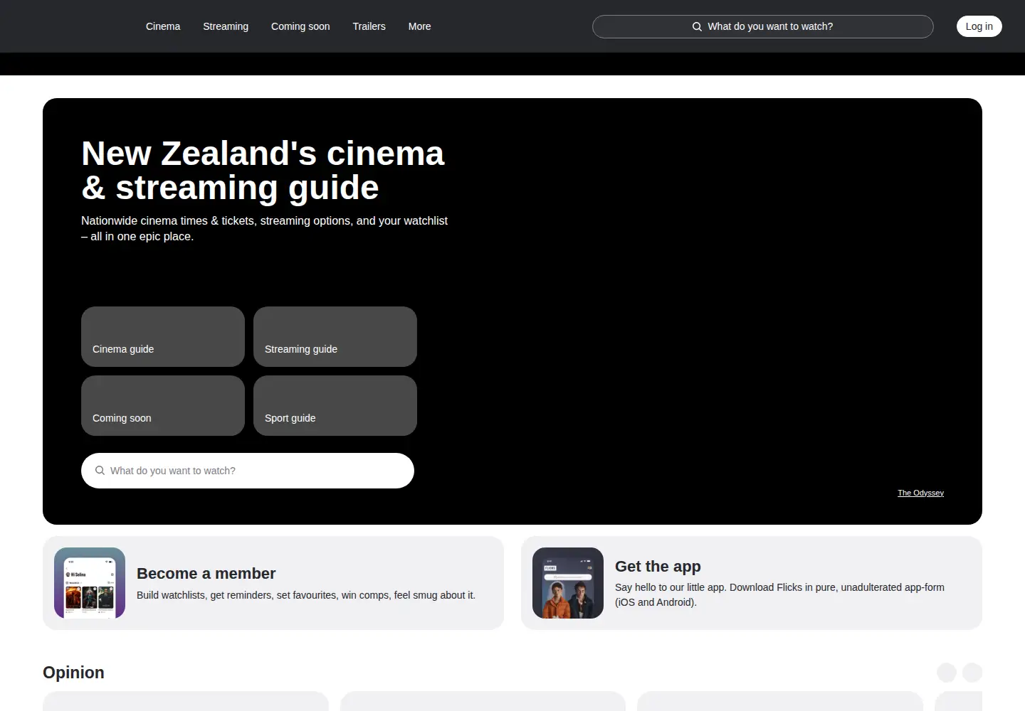 Screenshot of flicks.co.nz