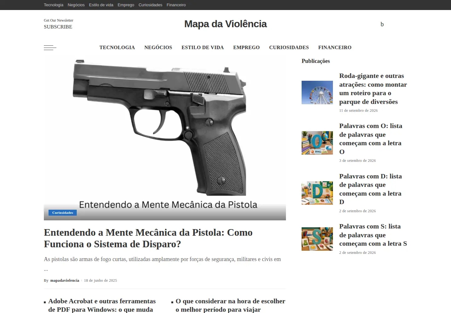 Screenshot of mapadaviolencia.org.br