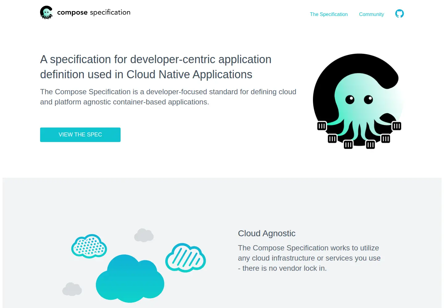 Screenshot of compose-spec.io
