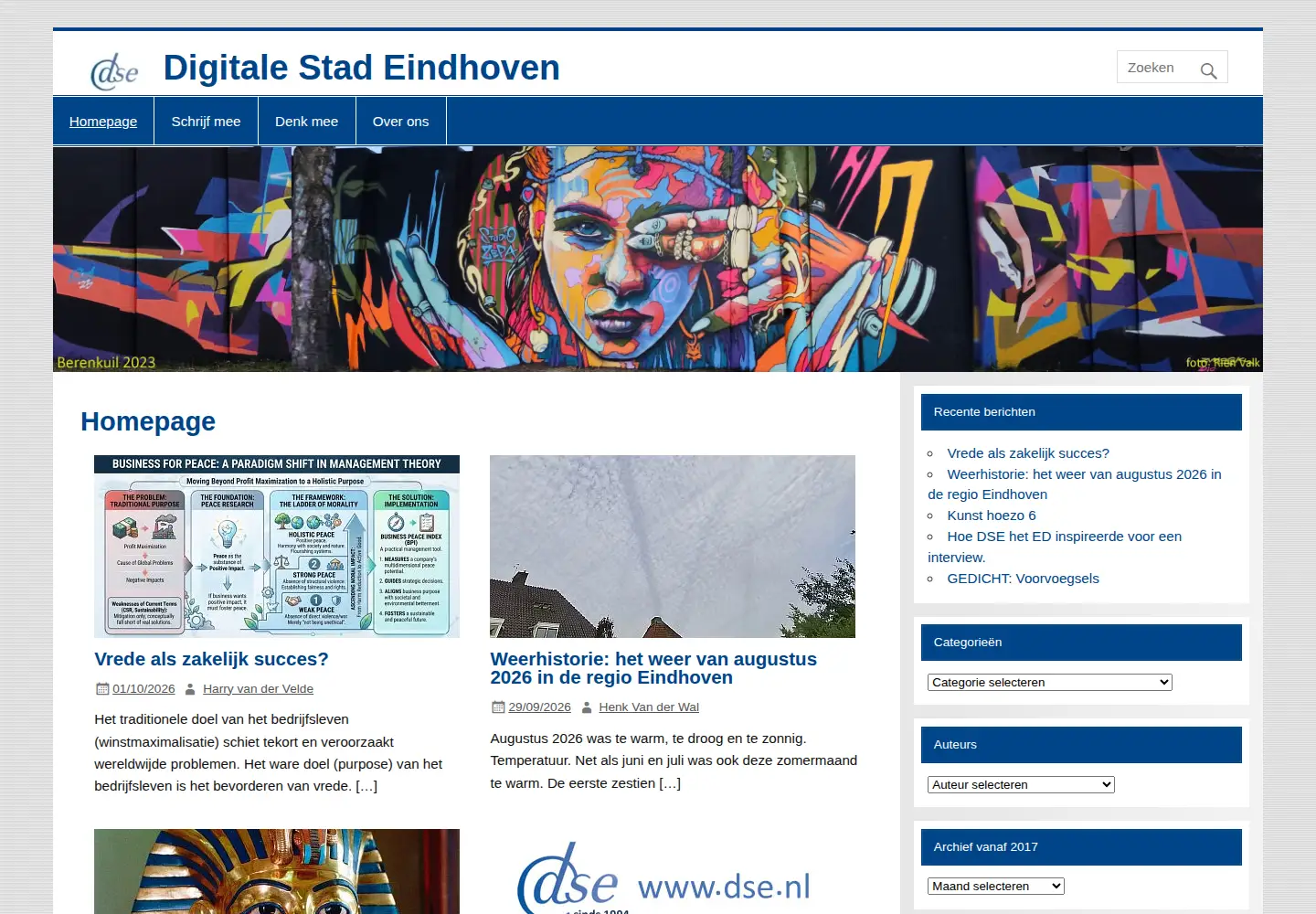 Screenshot of dse.nl