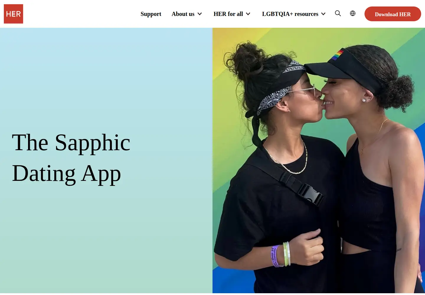Screenshot of weareher.com