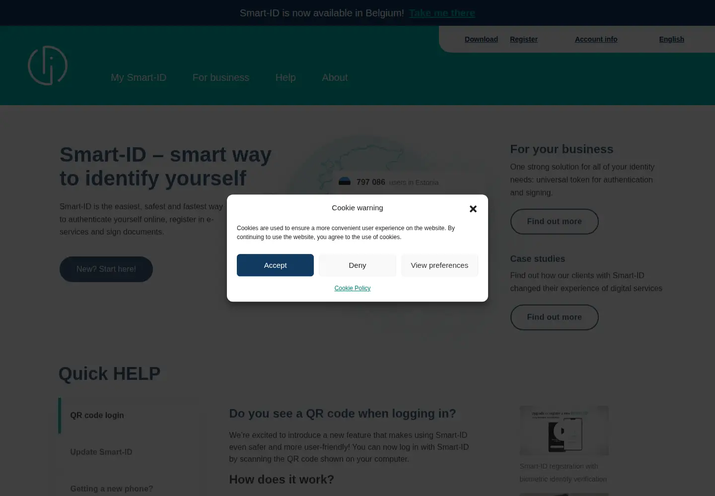 Screenshot of smart-id.com
