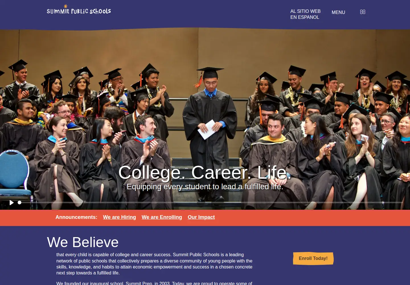 Screenshot of summitps.org