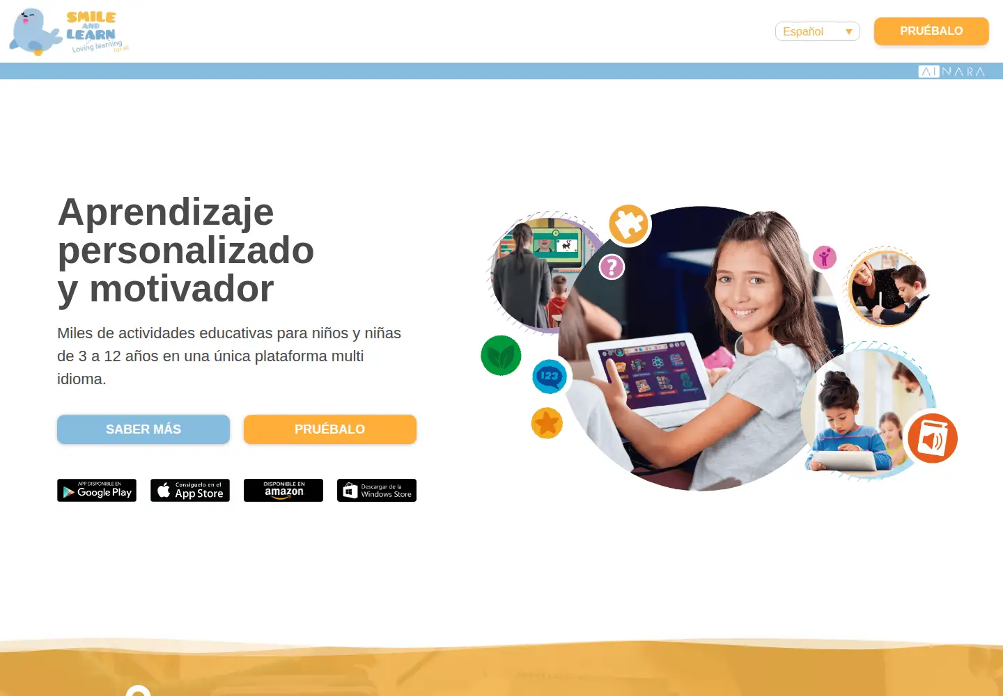 Screenshot of smileandlearn.com