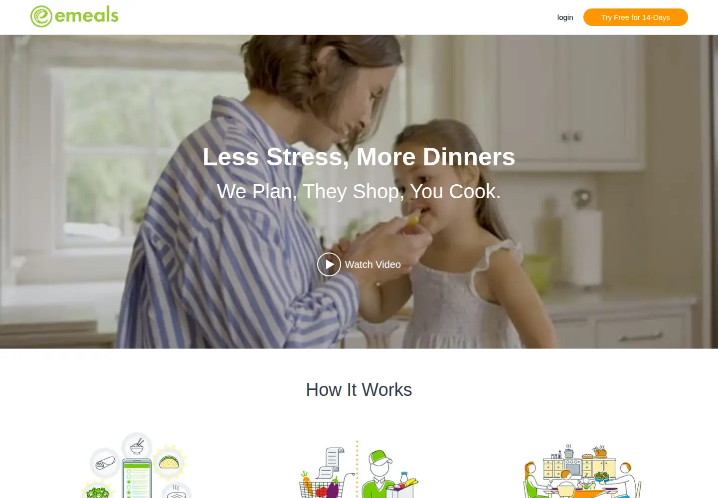 Screenshot of emeals.com