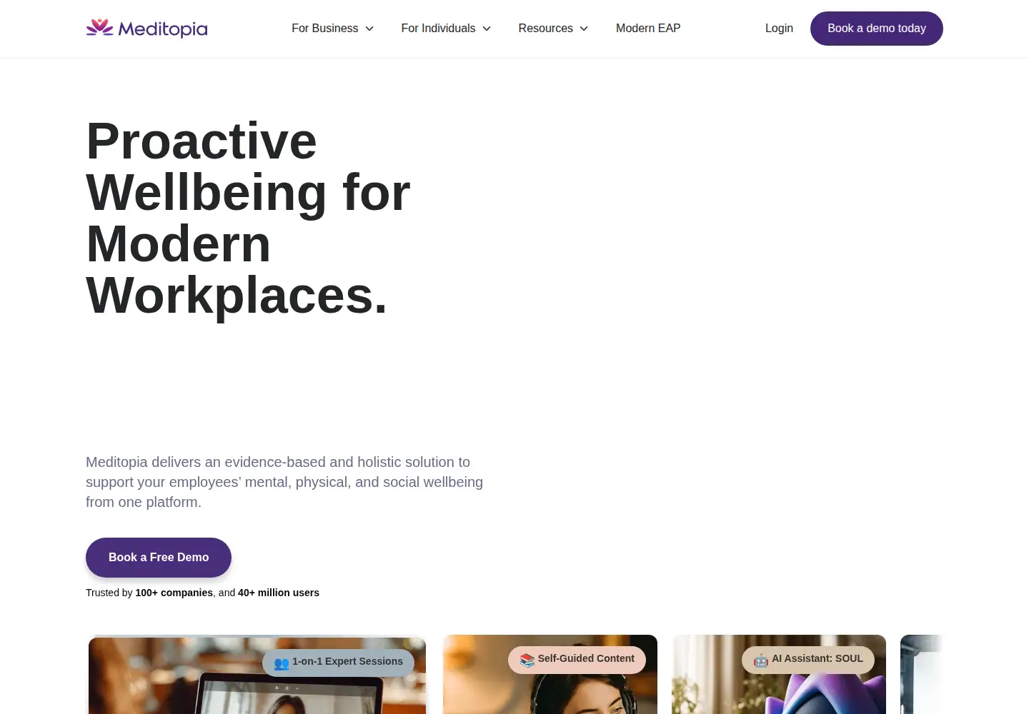 Screenshot of meditopia.com