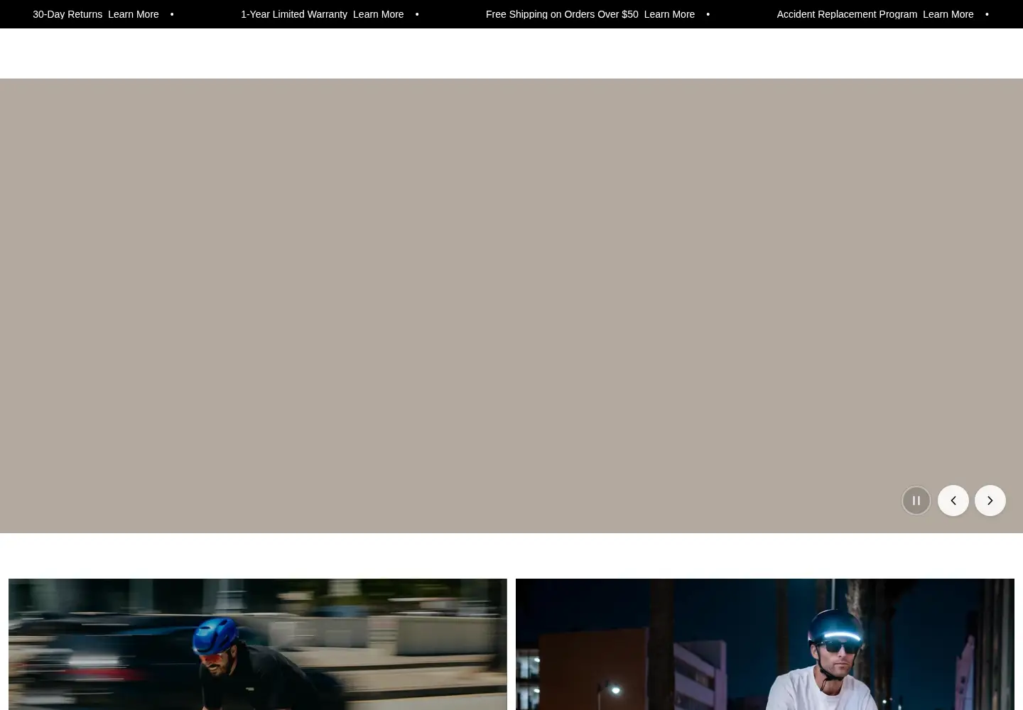 Screenshot of lumoshelmet.co
