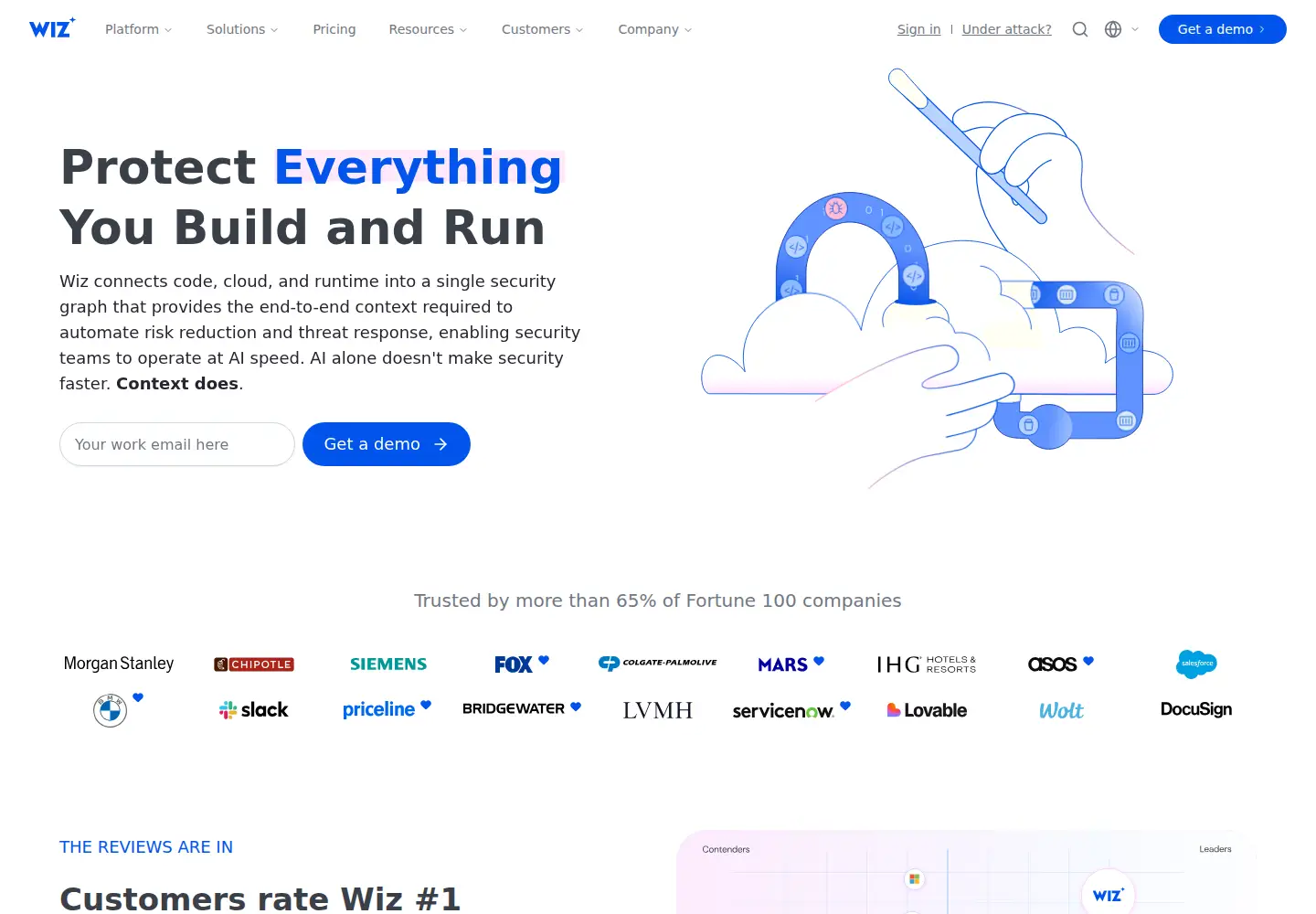 Screenshot of wiz.io