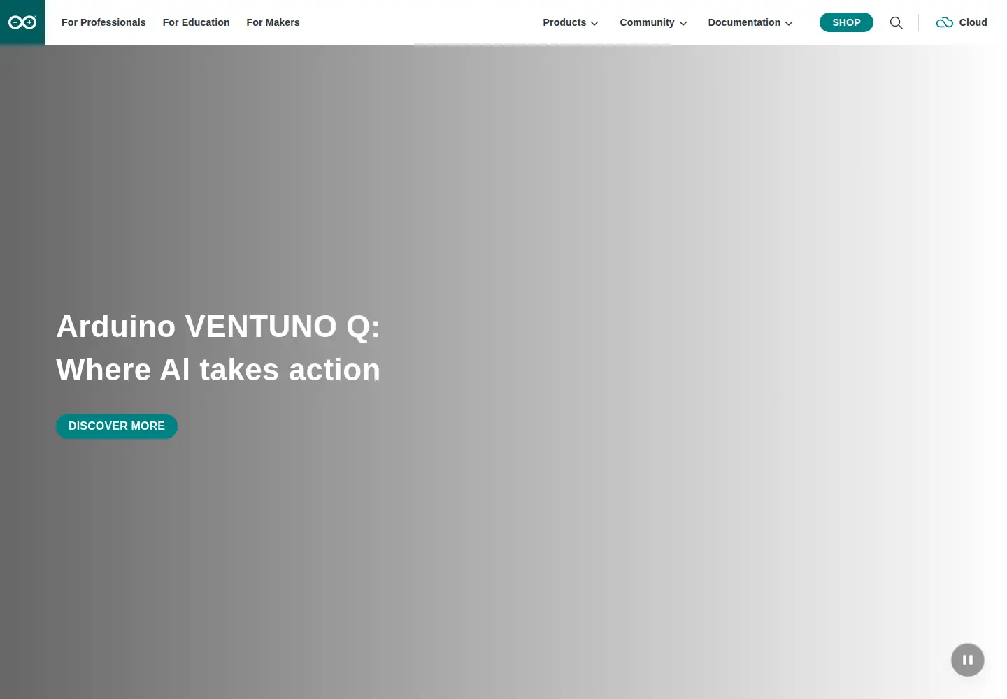 Screenshot of arduino.cc