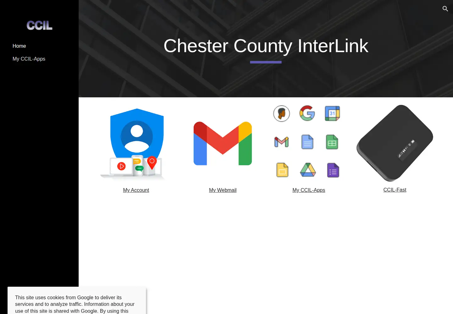 Screenshot of ccil.org
