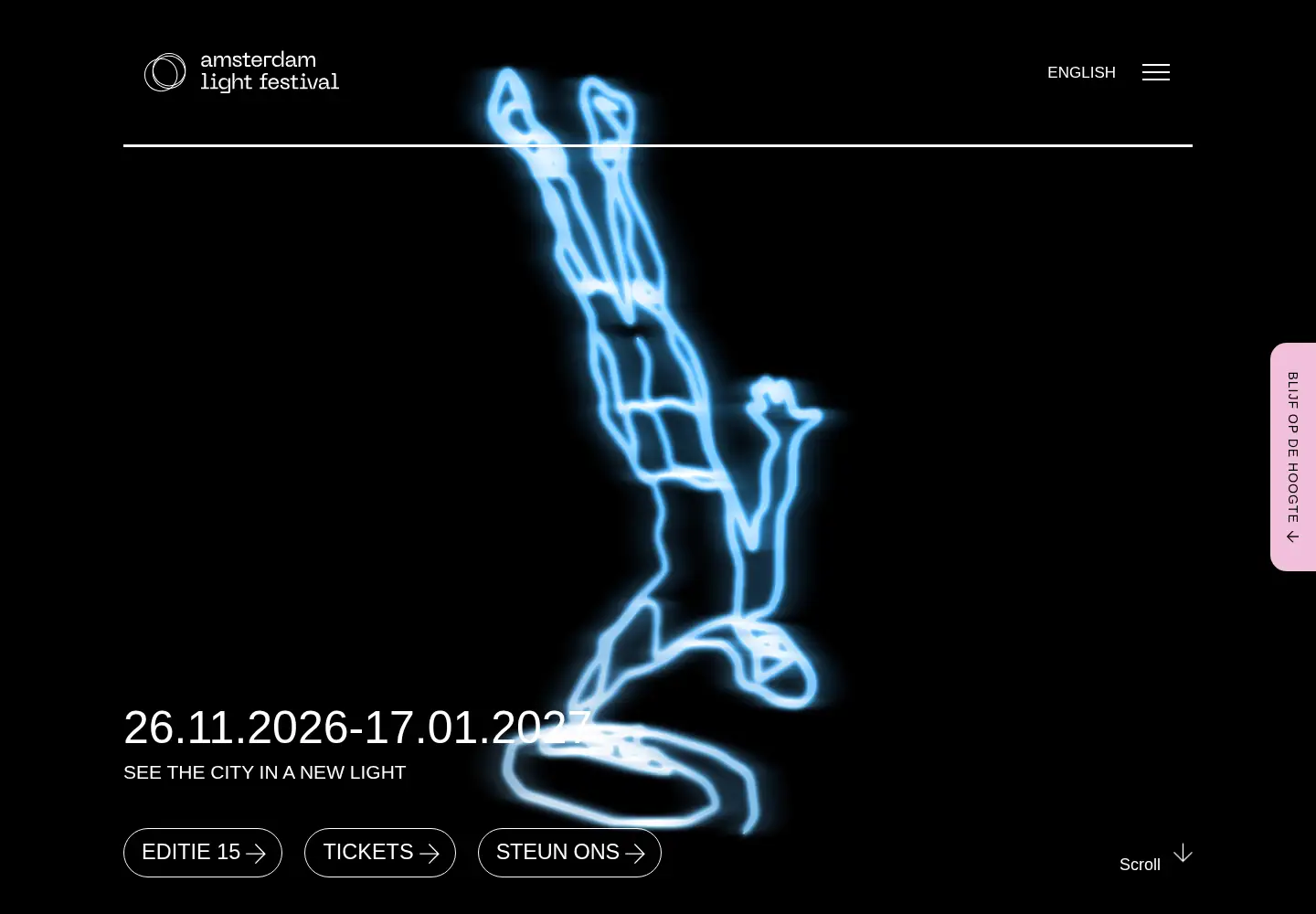 Screenshot of amsterdamlightfestival.com